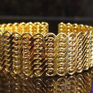 GOLD- TONED CUFF BRACELET